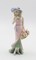 Ceramic Lady With Rose Basket In Pink Dress Figurine, Home Décor, Gift for Her, Gift for Mom, Nature Lover Gift, Vintage Decor